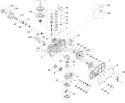 Lh Hydro Transaxle Assembly Diagram and Parts List for 312000001-312999999 Toro Lawn Tractor