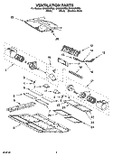 Part Location Diagram of W10120840A Whirlpool Charcoal Filter